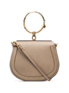 Chloé Grey Nile Leather Shoulder Bag - Nude & Neutrals