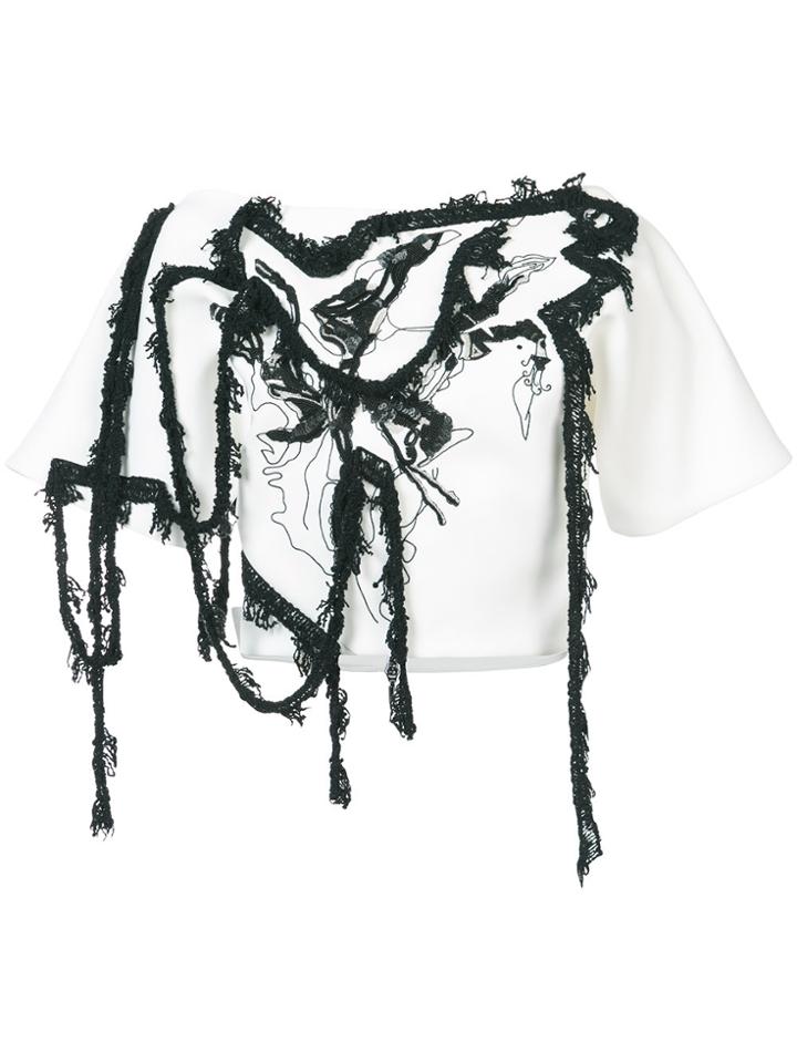Maticevski Embroidered Blouse - White