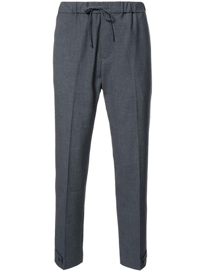 Keum - Relaxed Pants - Men - Polyester/polyurethane/rayon - L, Grey, Polyester/polyurethane/rayon