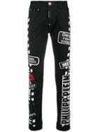 Philipp Plein Warning Jeans - Black