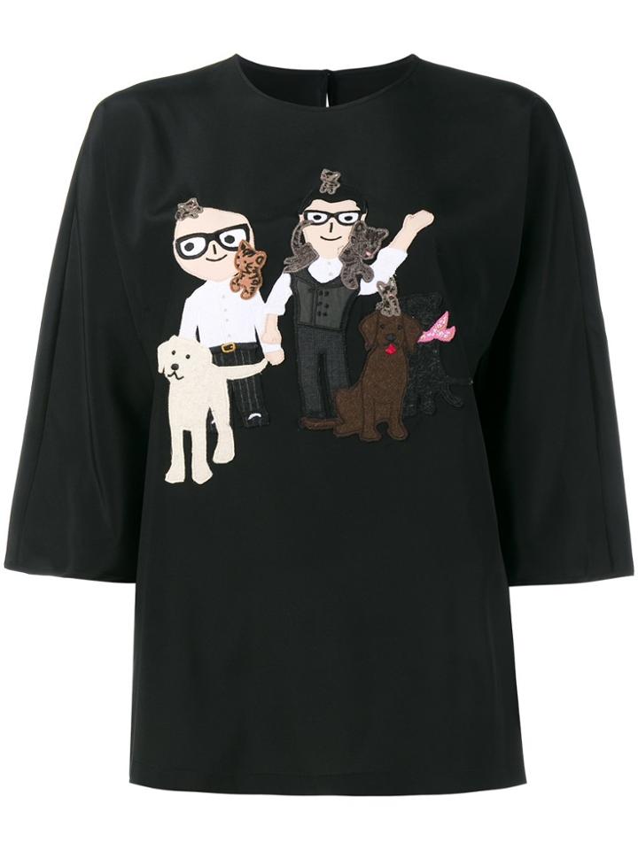 Dolce & Gabbana Designers Patch Top - Black