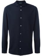 Zanone Spread Collar Shirt, Men's, Size: 52, Blue, Cotton