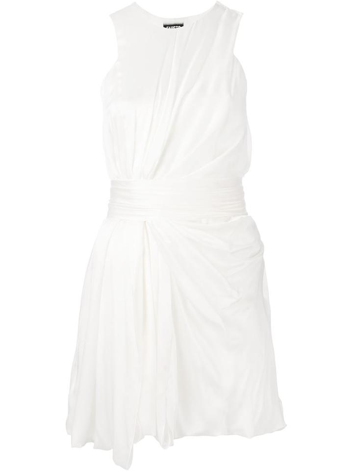 Fausto Puglisi Ruched Wrap Detail Dress