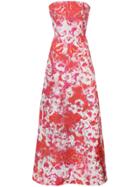 Carolina Herrera Hibiscus Print Dress - White