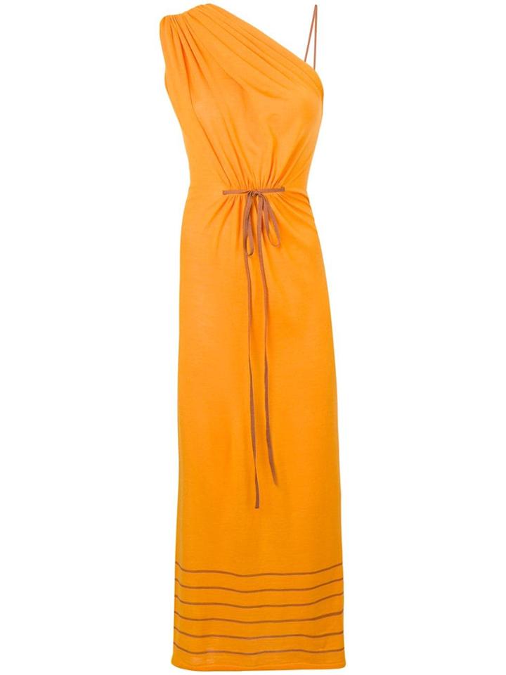 Loewe Long One-shoulder Dress - Yellow