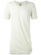 Rick Owens Draped T-shirt, Men's, Size: Small, Grey, Cotton