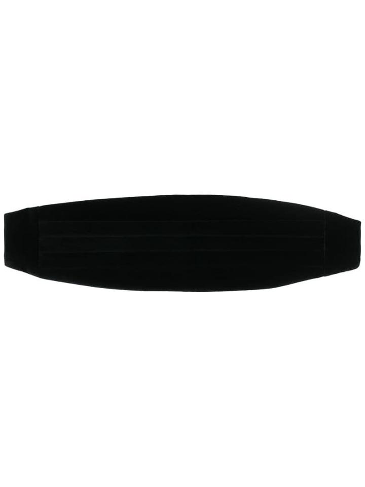 Etro Silk Cummerbund Belt - Black