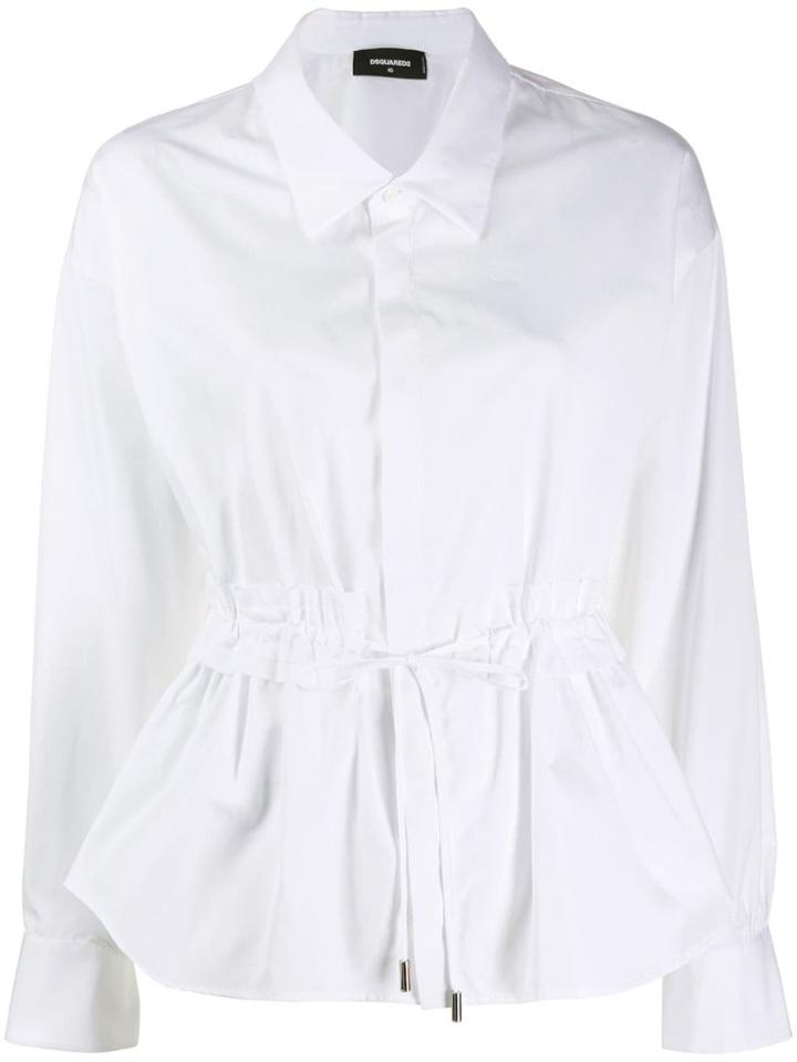 Dsquared2 Drawstring Waist Shirt - White