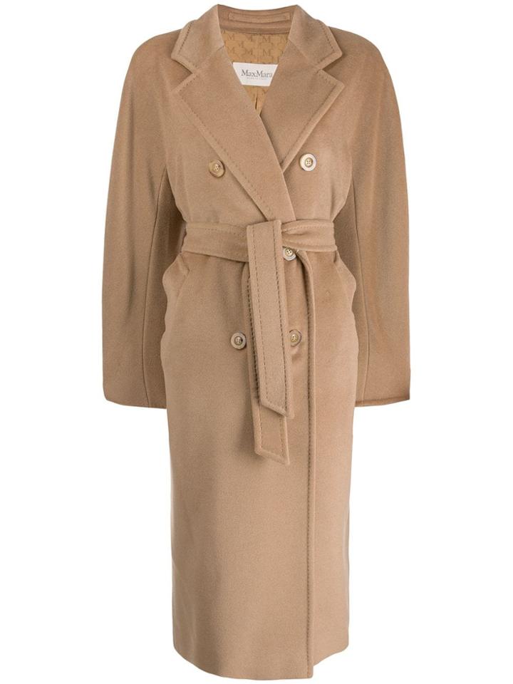 Max Mara Double Breasted Coat - Brown