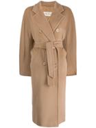 Max Mara Double Breasted Coat - Brown