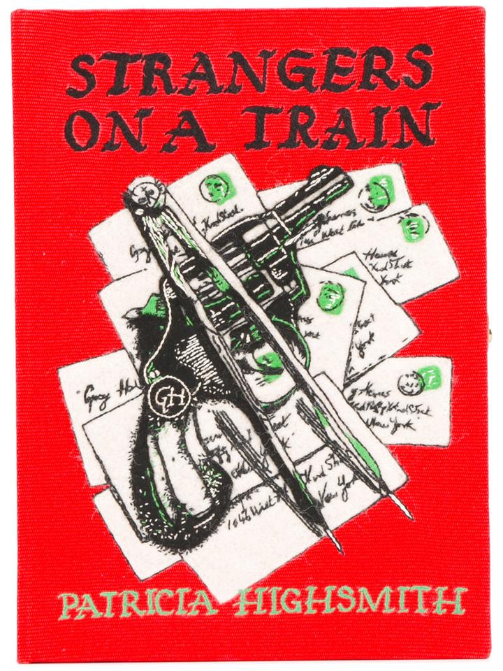 Olympia Le-tan - Strangers On A Train Clutch - Women - Cotton/wool Felt - One Size, Red, Cotton/wool Felt