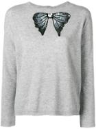 Blugirl Sequinned Bow Tied Jumper - Grey