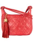 Chanel Pre-owned Fringe Cc Cross-body Bag - Red