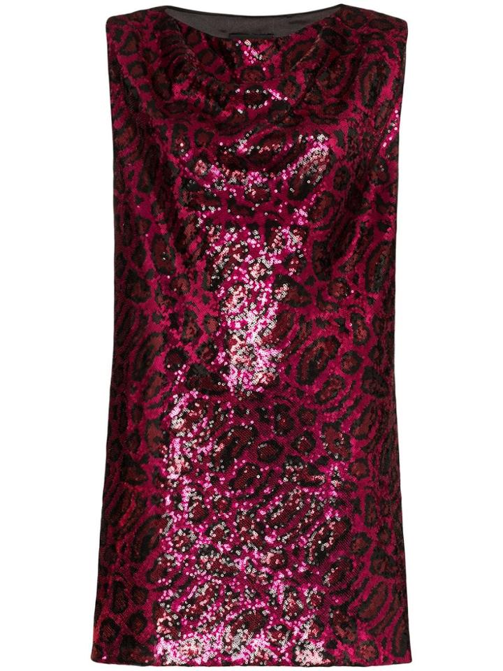Rta Stevie Sequin Mini Dress - Red
