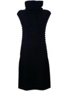 Strateas Carlucci Side Slit Ribbed Top, Women's, Size: Small, Black, Wool