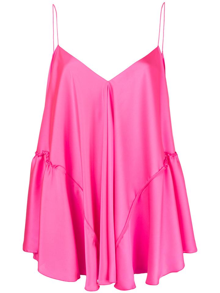 Maison Rabih Kayrouz Oversized Flounce Cami - Pink & Purple