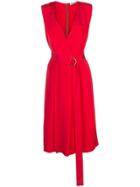 Jason Wu V-neck Wrap Dress - Red