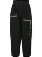 Yohji Yamamoto Cropped Loose Pants, Men's, Size: 2, Black, Cotton