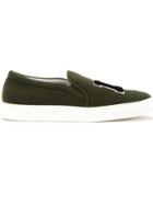 Joshua Sanders 'la' Patch Slip-on Sneakers - Green