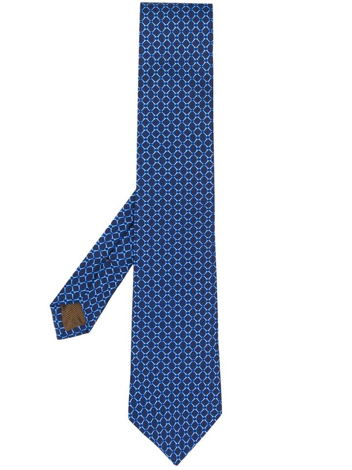 Church's Square Pattern Tie - Blue