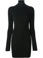 Dolce & Gabbana Fitted Knit Dress, Women's, Size: 46, Black, Cashmere