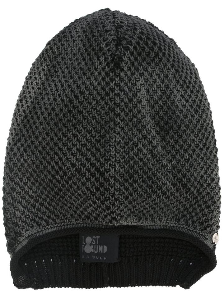 Lost & Found Ria Dunn Washed Effect Beanie, Adult Unisex, Black, Cotton