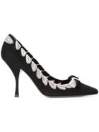 Fendi Pointy-toe Pumps With Ribbon - Black