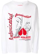 Intoxicated Heartbreaker Long-sleeved T-shirt - White