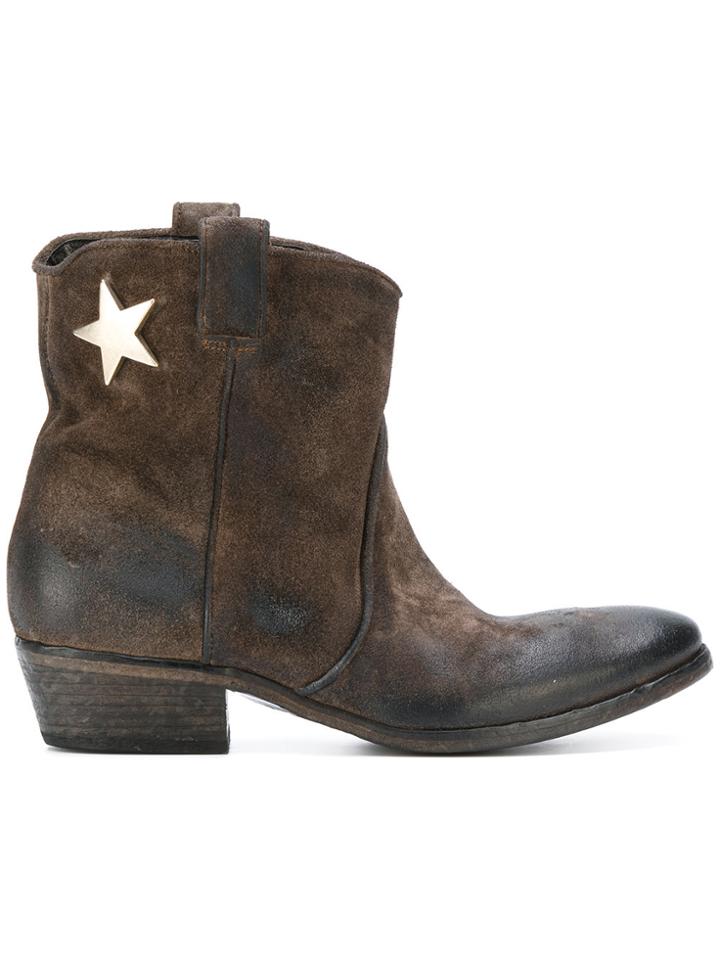 Fausto Zenga Star Western Boots - Brown
