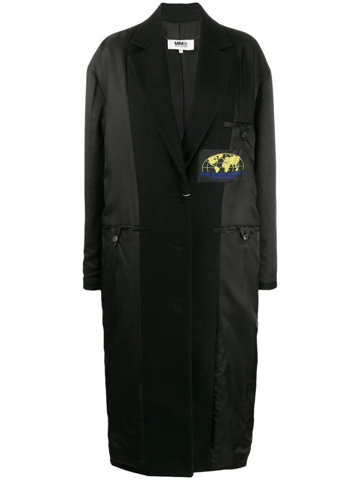 Mm6 Maison Margiela Reversed Padded Coat - Black