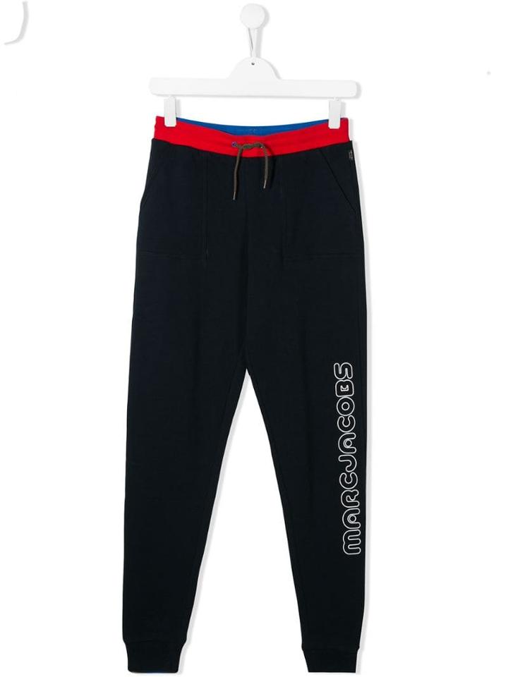 Little Marc Jacobs Teen Logo Track Trousers - Blue