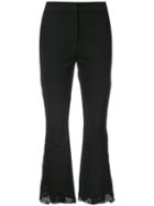 Yigal Azrouel - Guipure Lace Flared Trousers - Women - Polyester/triacetate - 4, Black, Polyester/triacetate