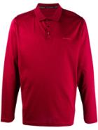 Karl Lagerfeld Logo Patch Polo Shirt - Red