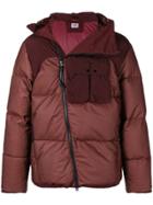 Cp Company Bi-mesh Gd-goggle Utility Zip-puffy Jacket - Red