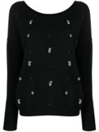 Liu Jo Crystal-embellished Sweatshirt - Black