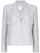 Chanel Pre-owned Fishtail Pattern Fitted Jacket - Pink