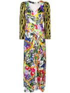 Rixo Floral-and-chain Print Long Dress - Multicolour