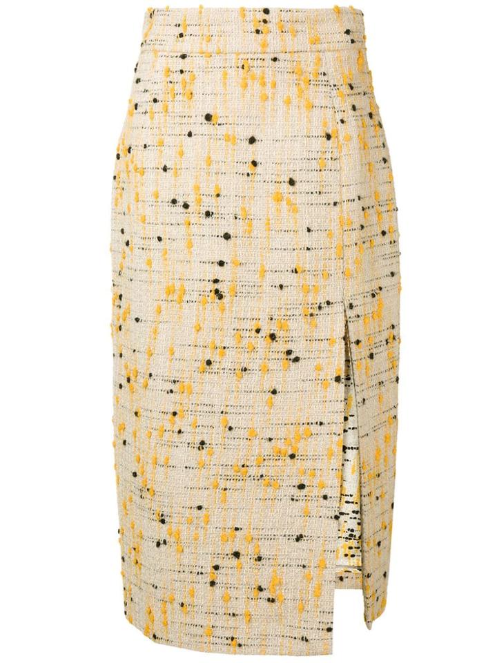 Erika Cavallini Bouclé-tweed Skirt - Neutrals