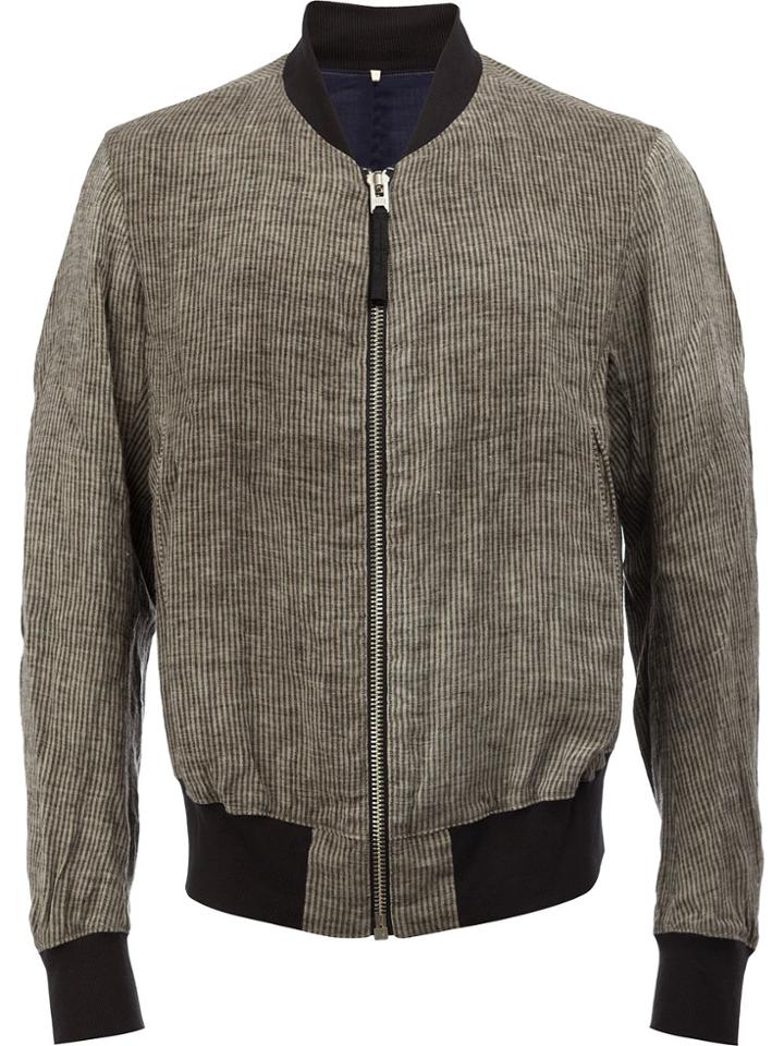 Ziggy Chen Classic Bomber Jacket - Grey