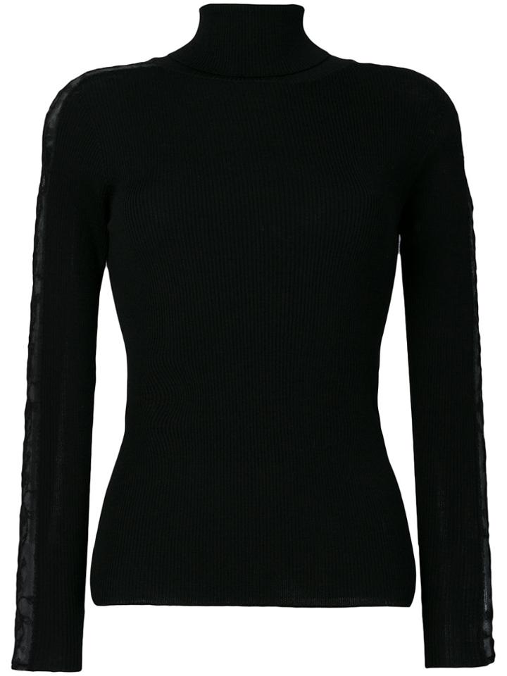 D.exterior Turtle Neck Jumper - Black