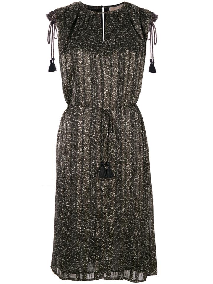 Michael Michael Kors Fitted Dress With Tassels - Green