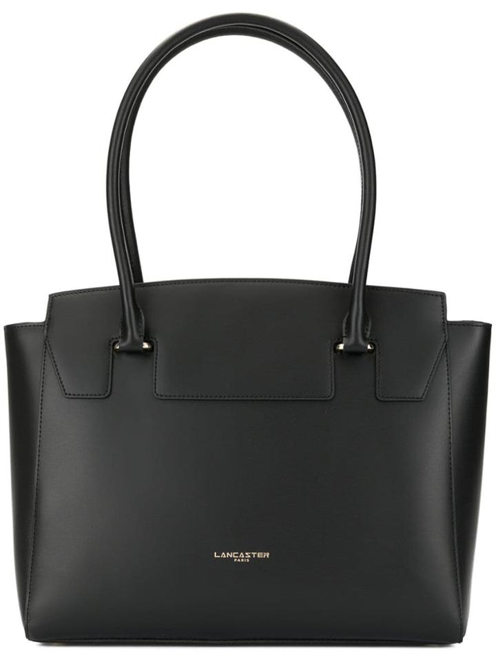 Lancaster Camelia Smooth Large Tote - Black