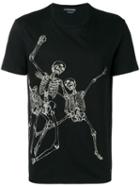 Alexander Mcqueen Skeleton Print T-shirt - Black