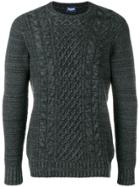 Drumohr Braided Knit Sweater - Grey
