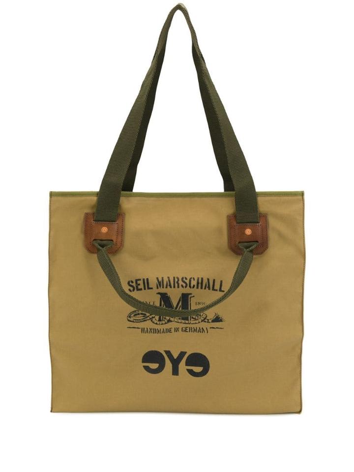 Junya Watanabe Man Slogan Shopper Tote - Neutrals