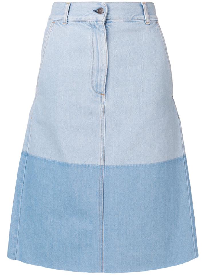 Ports 1961 A-line Denim Skirt - Blue