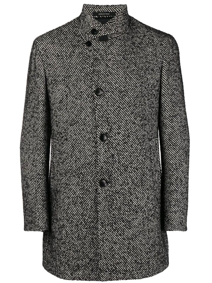 Tagliatore Chimney Neck Coat - Nude & Neutrals