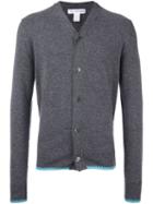 Comme Des Garçons Shirt Hem Detail V-neck Cardigan, Men's, Size: Large, Grey, Wool
