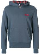 Les Hommes Urban Eagle Print Hoodie - Black