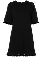 Marc Jacobs Pompom Sweatshirt Dress - Black
